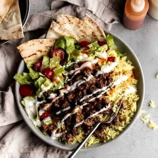 Mixed Halal Lamb & Chicken Over Rice