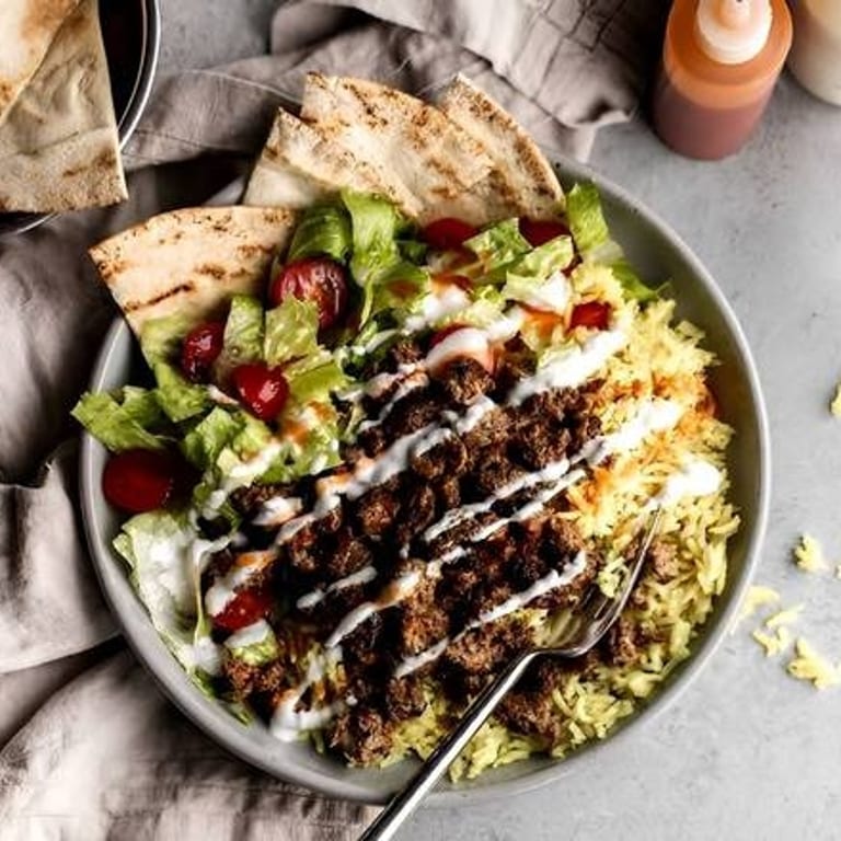 Dinner Delights: American and Halal Cuisine