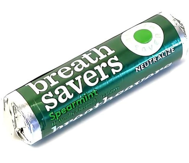 Breath Savers Spearmint.