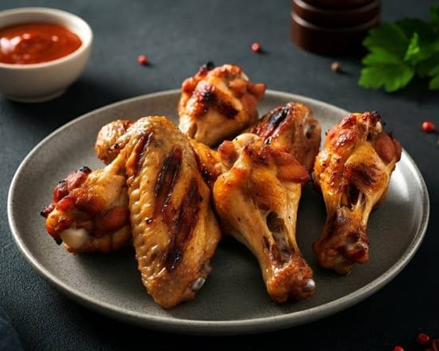 Grilled Chicken Wings.