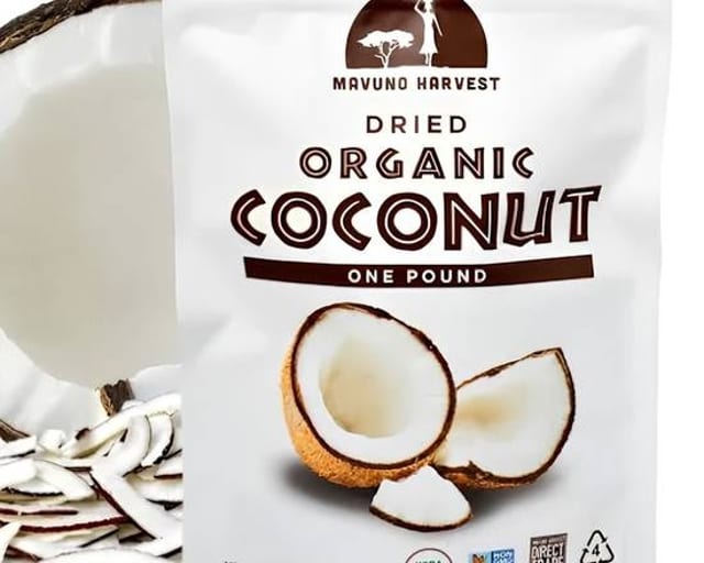 Mavuno Harvest Dried Organic Coconut 2OZ.