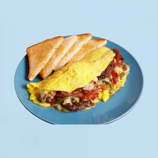 Steak and Cheese Omelet Platter