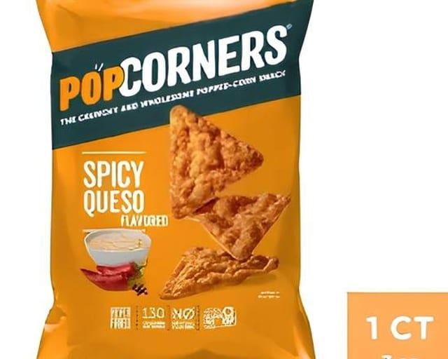 Pop Corners Spicy Queso.