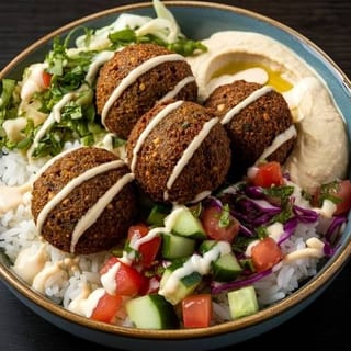Falafel Over Rice