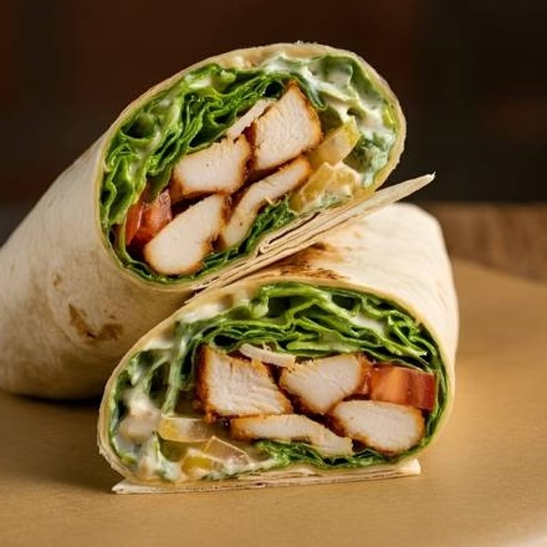 Satisfy Your Cravings with a Delicious Caesar Wrap