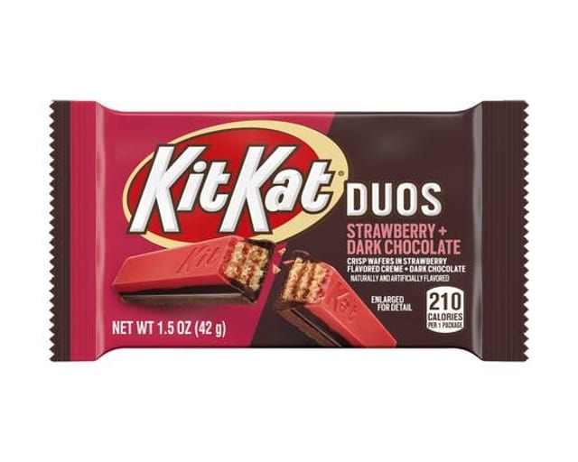 KitKat Duos Strawberry Dark Chocolate.