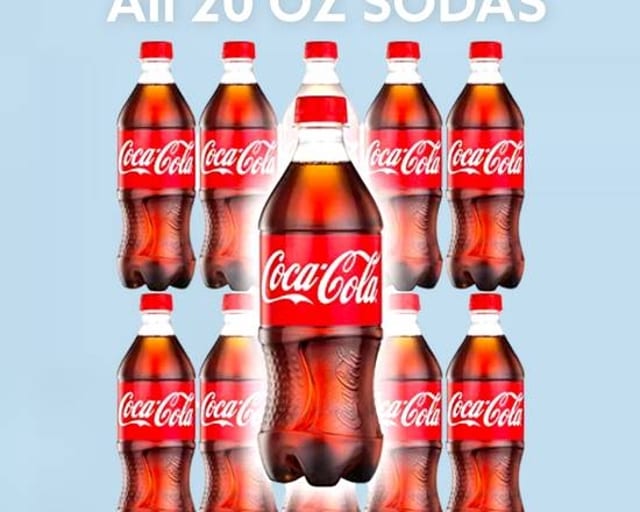 All 20 Oz Sodas.