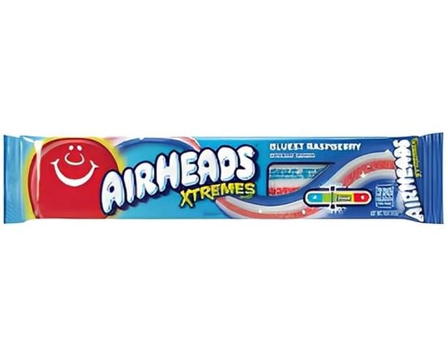 Airheads Xtremes Bluest Raspberry.