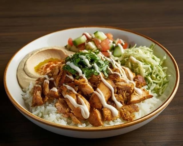 Halal Chicken Over Rice.
