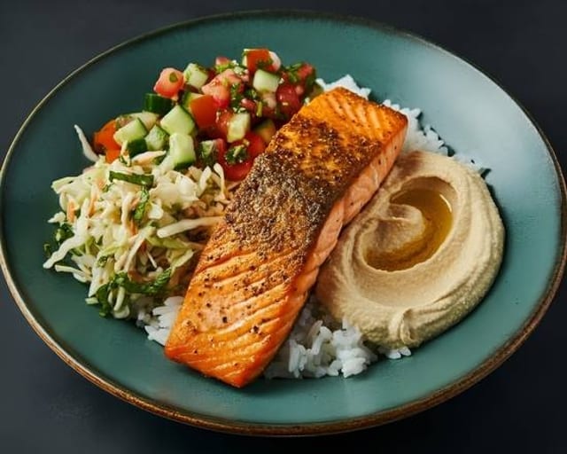 Salmon Over Rice.